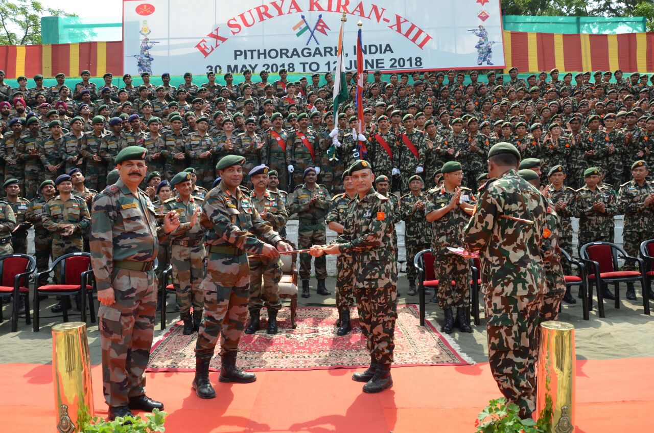 नेपाल र भारतको संयुक्त सैन्य अभ्यास असोज ४ गतेदेखि सुरु हुने