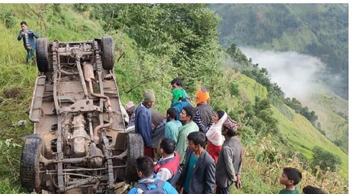 जाजरकोटको छेडागाडमा जिप दुर्घटना हुँदा ६ जना घाइते