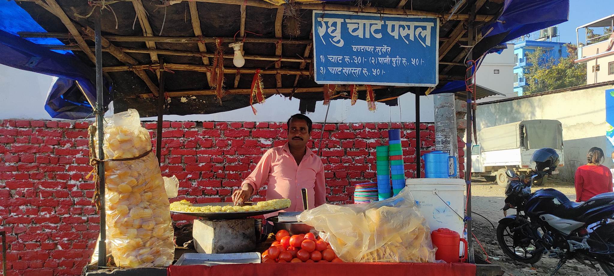 चाट व्यवसायबाट सन्तुष्ट छन् रघु